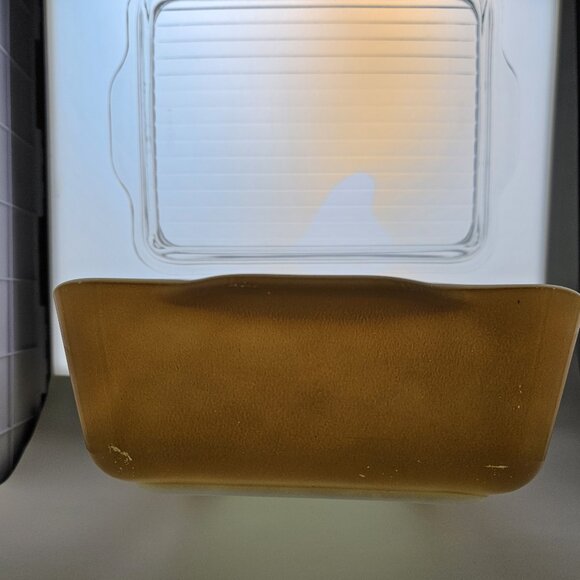 PYREX Butterfly Gold (1972) 503 Refrigerator Dish & 503C Cover - Picture 4 of 16